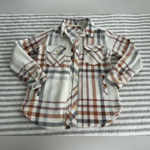 Altar’d State Cole Fleece Shacket Small - Picture 3 of 7